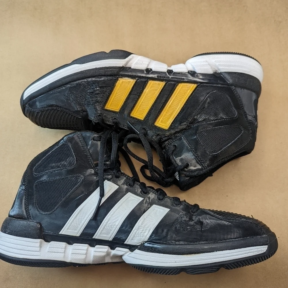 Adidas Pro Model 0 Men's G22882 Black White Basketball Shoes Sneakers Size 12.